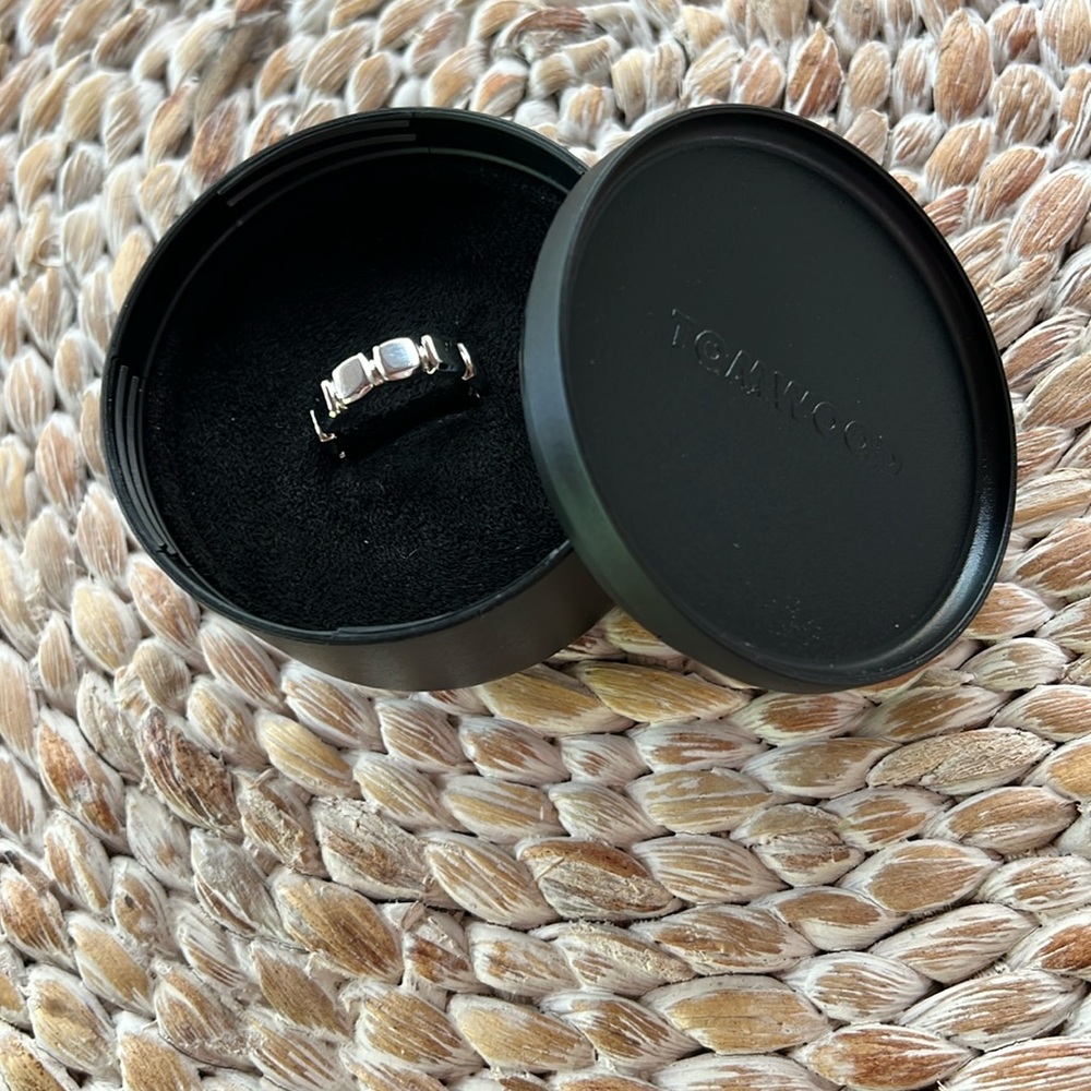 Tom Wood Sterling Silver band/ New in box. Receipt available, comes with box!